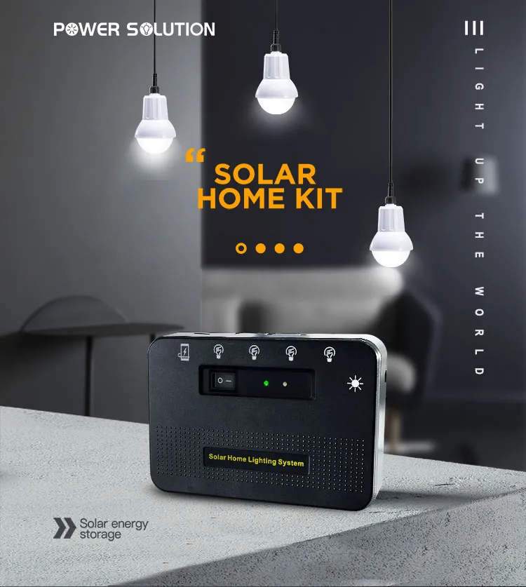 Kit solar certificado para uso eléctrico fuera de la red