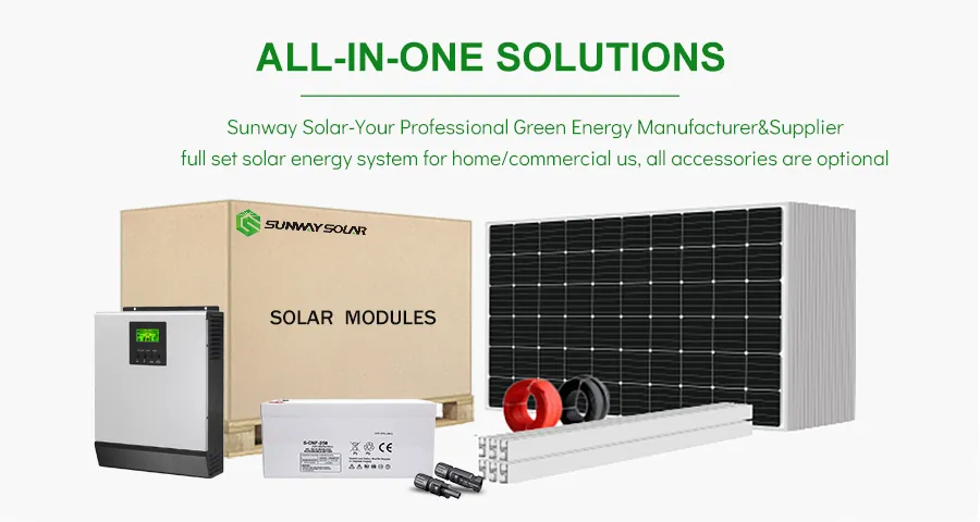 Kit de energía solar portátil para iluminación en casa fuera de la red renovable 3kw inverter