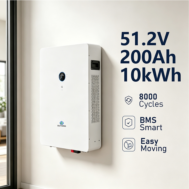 Wall Mounted Powerwall Battery System for Home Solar Backup and Energy Independence