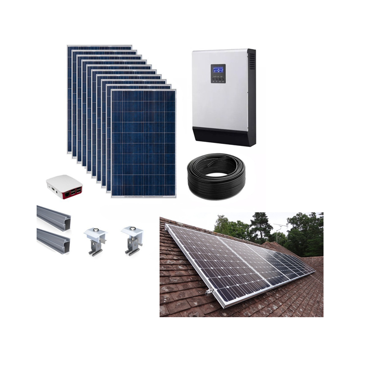 PV 5kw Kits 3000W Potencia 5000W Energía de Respaldo fuera de la Red Growatt 30kw Solar 50kw Sistemas con Paneles 1 Solr de Nivel