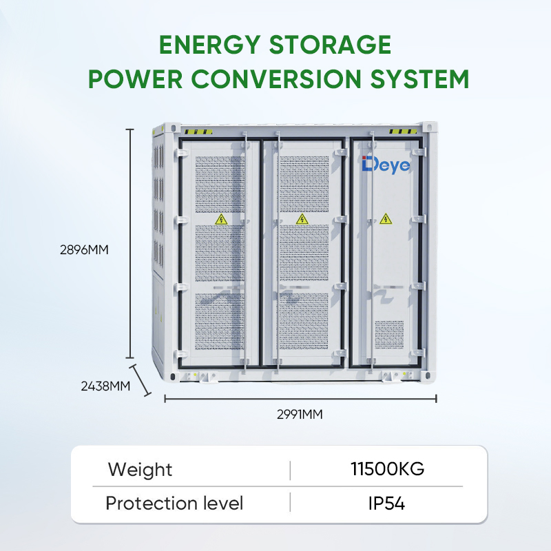 2250kw Sistema de Almacenamiento de Energía Híbrido a Gran Escala 2.25MW Sistema de Conversión de Energía de Batería Fotovoltaica Inversor Solar Conectado a la Red Microred