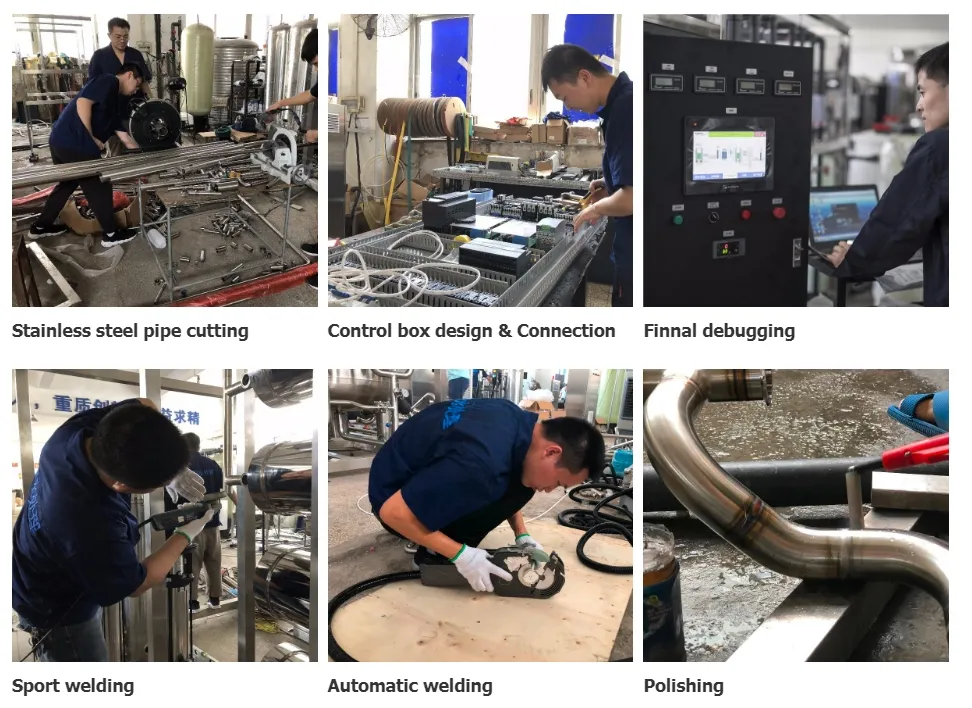 Taller de fabricación de sistemas de tratamiento de agua
