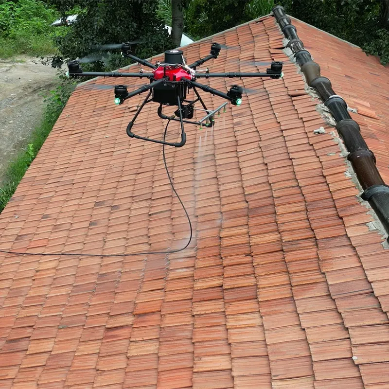 Foto real del dron de limpieza HXC