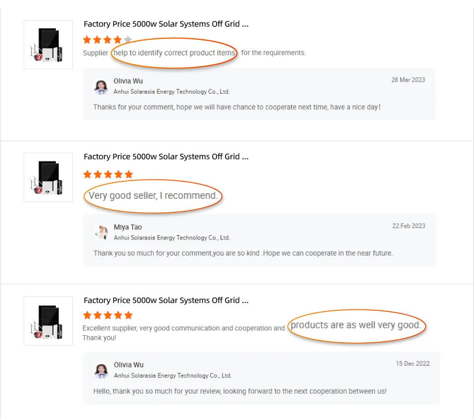 Comentarios del cliente