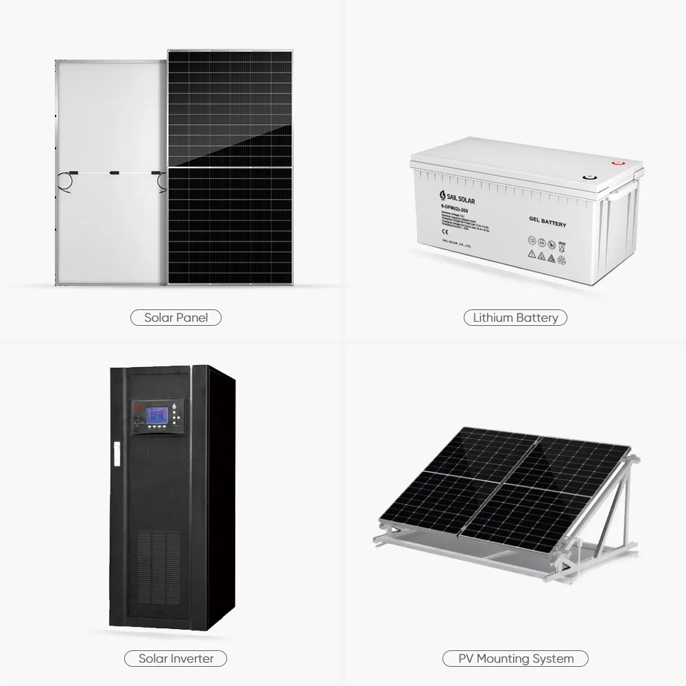Instalación Fácil 30kw 50kw Kit de Generador Portátil Sistema de Energía Solar Híbrido Fuera de la Red para el Hogar