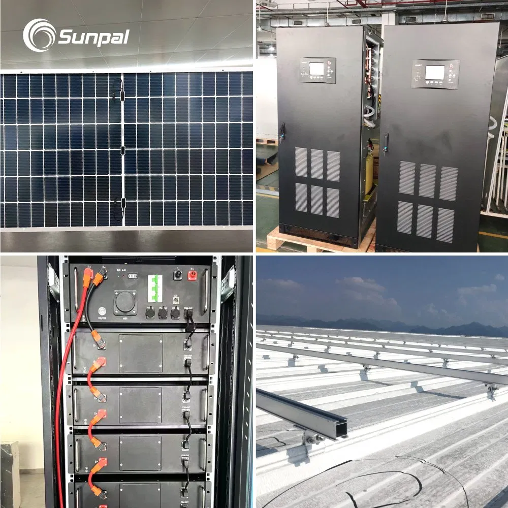 Sistema Solar Completo Off-Grid Sunpal Pv 100kW 90kW 40kW 30kW Sistema de Almacenamiento de Energía Solar Industrial