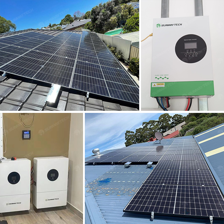 Sistema solar completo de energía residencial Sunway para el hogar