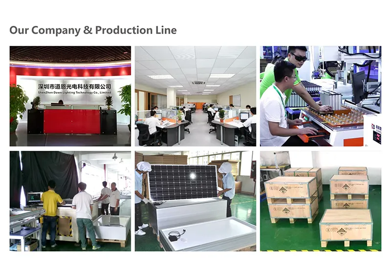 Fábrica de producción de equipos de energía solar