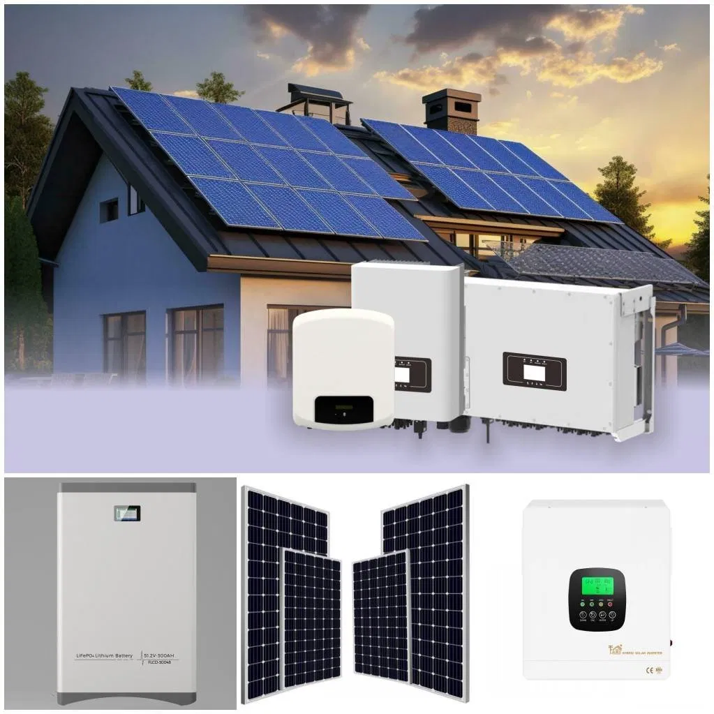 Sistema de paneles solares off-grid de bajo mantenimiento para uso doméstico, solución de suministro de energía confiable y ahorro energético