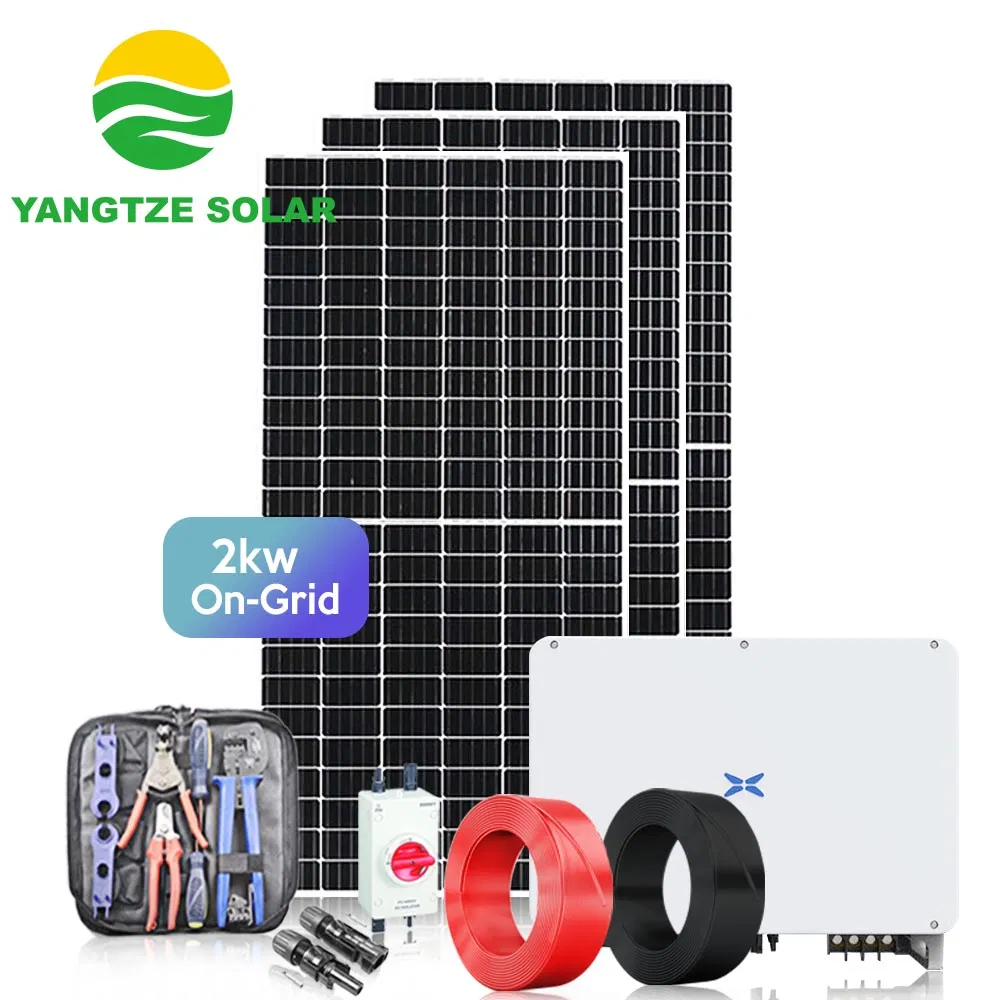 Sistema Solar Yangtze en la Red 2kw Sistema de Bomba Solar Riego de Agua