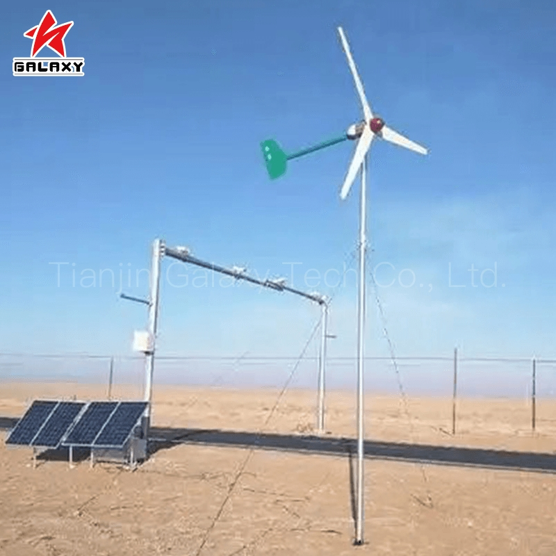 100kw Solución de energía independiente completa de generador eólico solar híbrido de microred