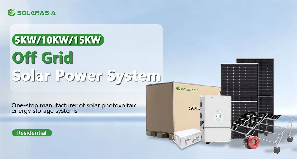 Sistema de Energía Solar Completo Residencial Fuera de la Red