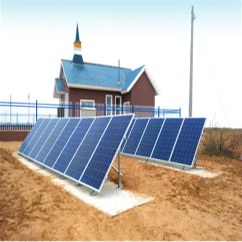 Sistema de energía solar portátil independiente de la red para iluminación y paneles solares en el hogar