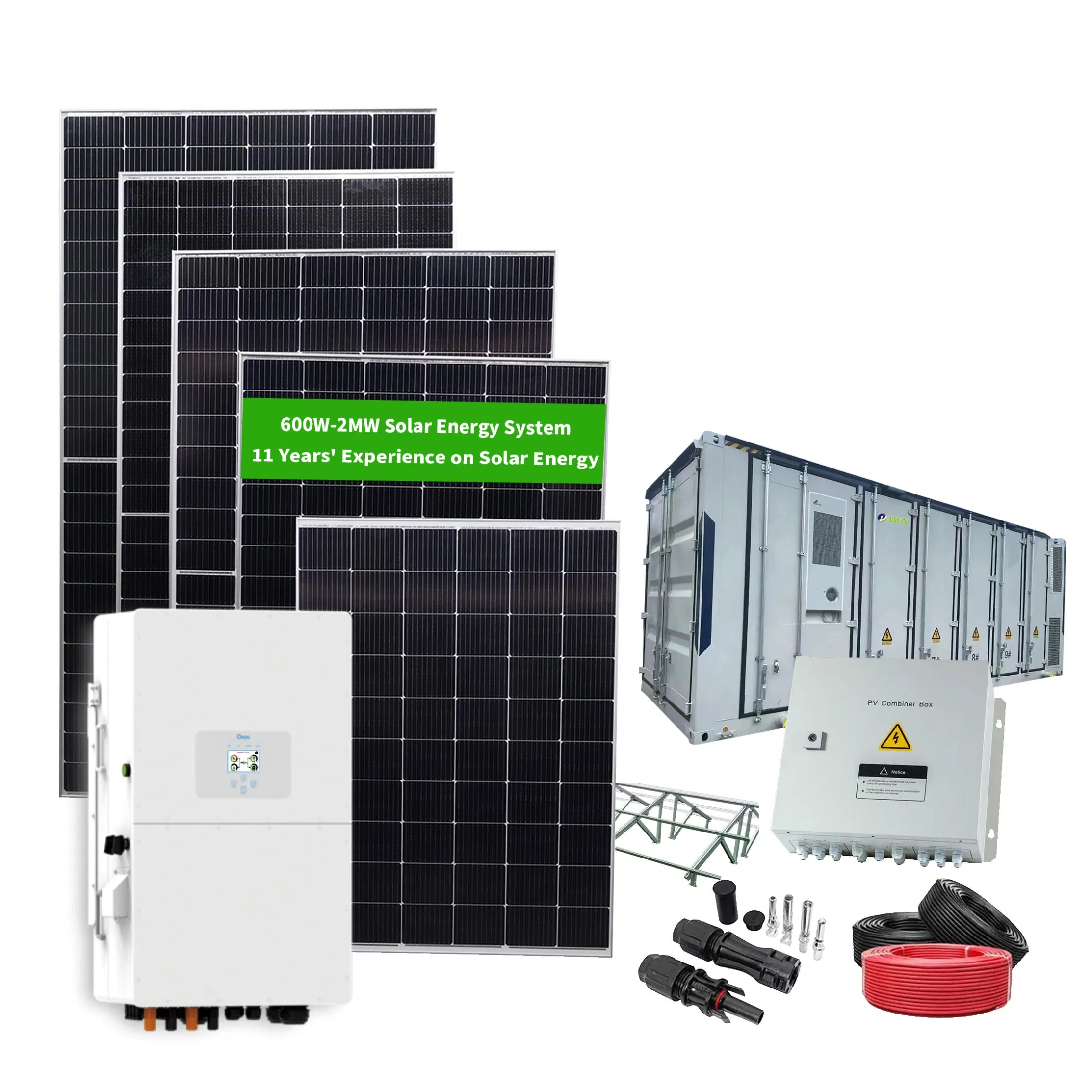25kVA Hybrid Solar Power System with Photovoltaic Modules and Home Battery Backup System