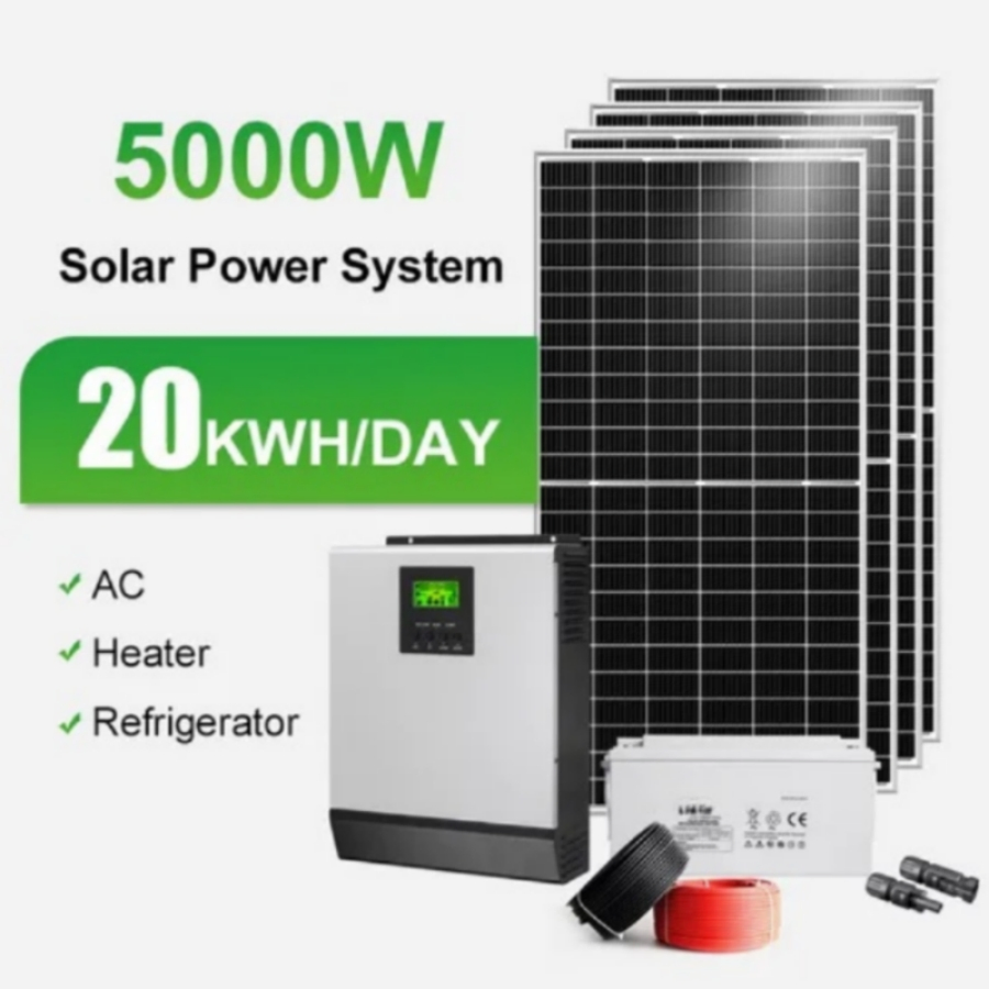 Instalación fácil de sistema solar de energía fuera de la red ideal para áreas remotas