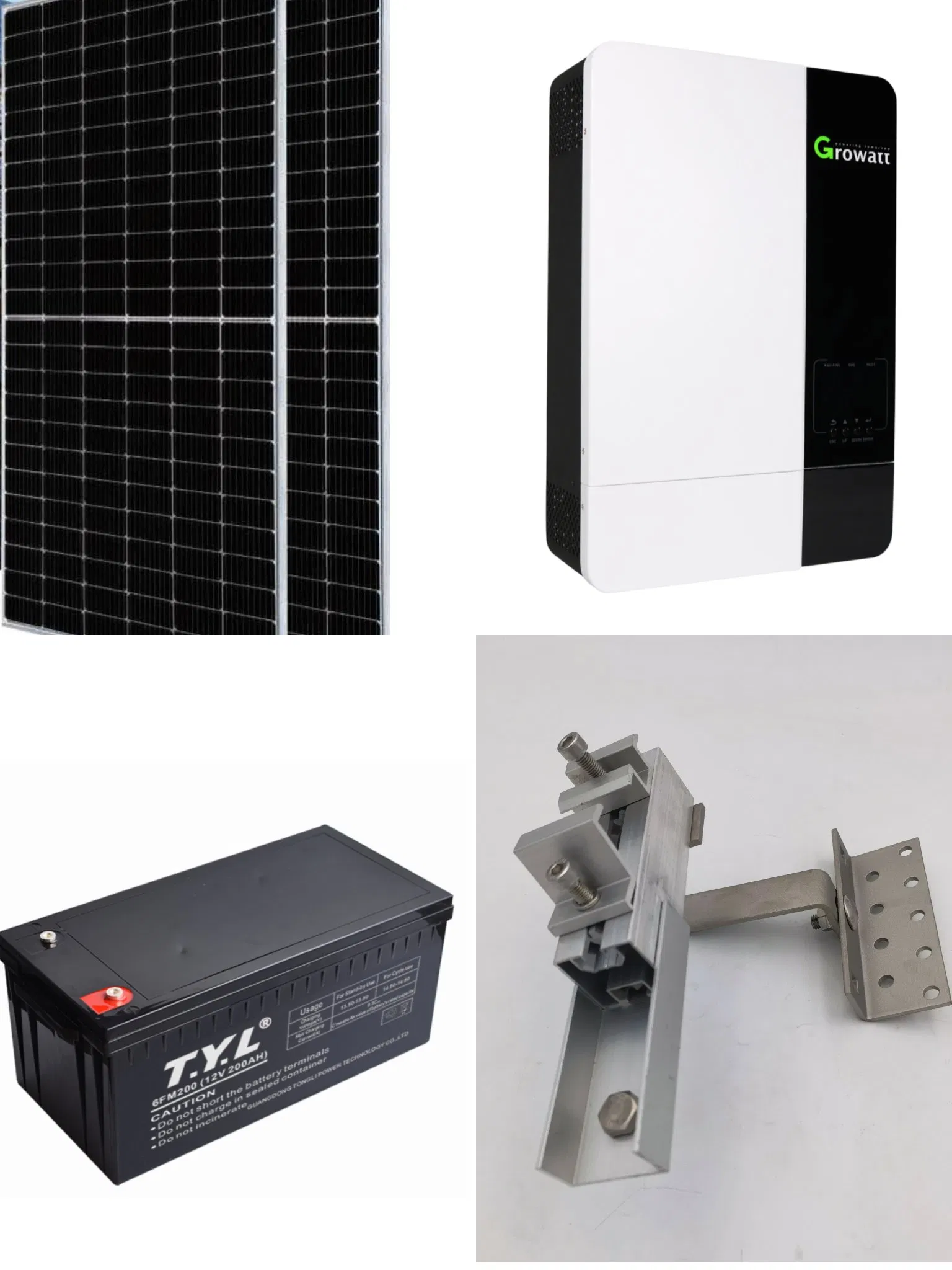 Sistema de Energía Solar Industrial 6-10kw 20kw Sistema de Energía Solar Fuera de la Red Kit de Energía Solar Híbrido Solar