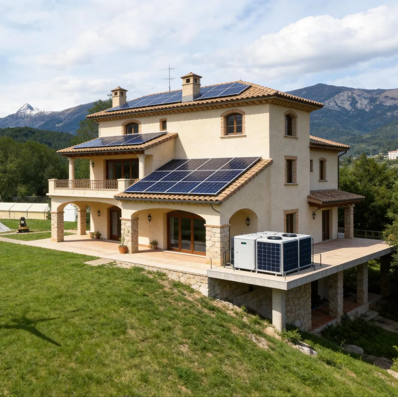 10kwh Sistema de energía solar híbrido independiente para uso doméstico con batería de almacenamiento