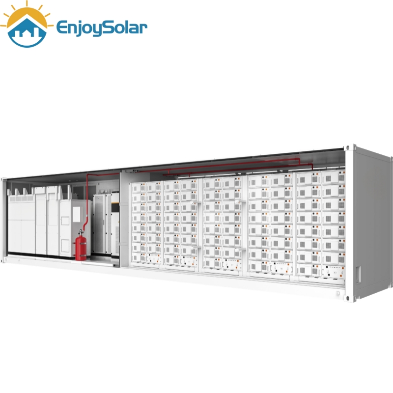 Contenedor de Almacenamiento de Baterías de Litio Solar Ecológico 40FT para Proyecto Comercial 24/7 Autónomo