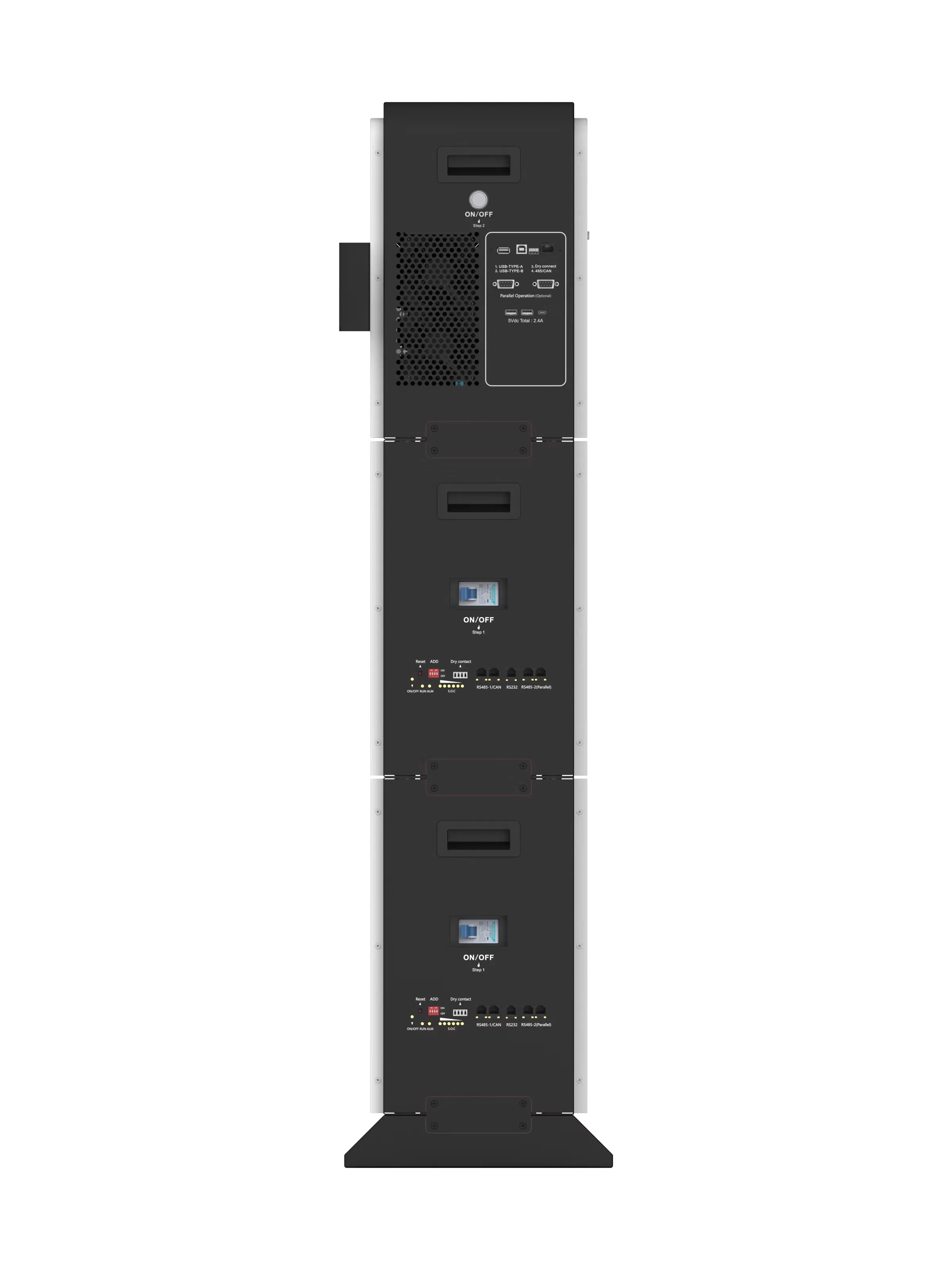 5kw Inversor Solar Híbrido con 5kwh LiFePO4 Batería - Sistema de Almacenamiento de Energía Solar Ess Apilable para Uso Doméstico, Generador de Energía Solar Opcional