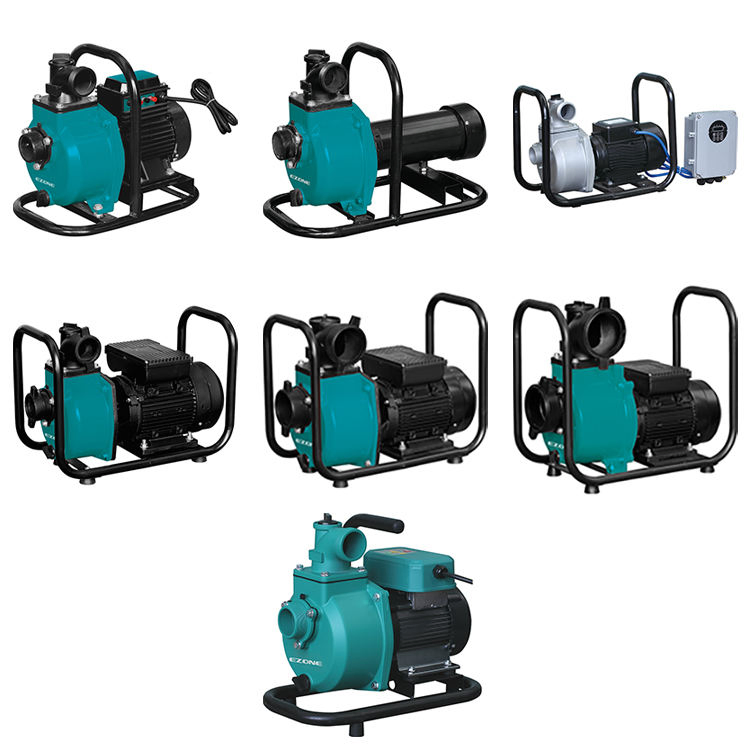 Kit de máquina de bombeo Ezone portátil DC 1HP 1 HP sistema de bomba de agua de energía solar PV