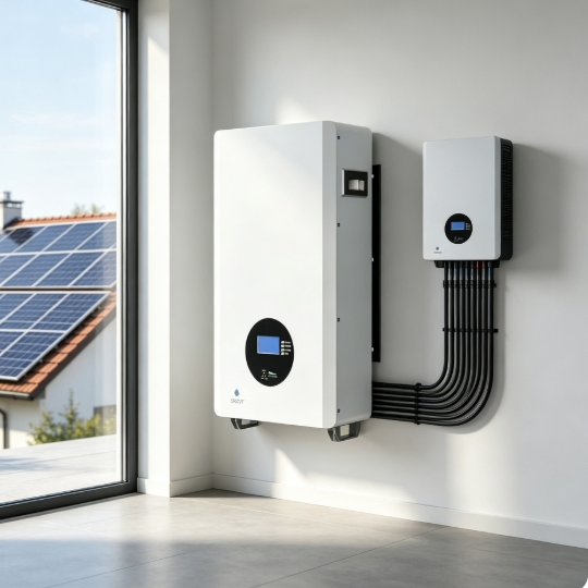 Sistema de almacenamiento de energía doméstica solar de emergencia de batería de litio montada en la pared, duradera, de alta capacidad y confiable