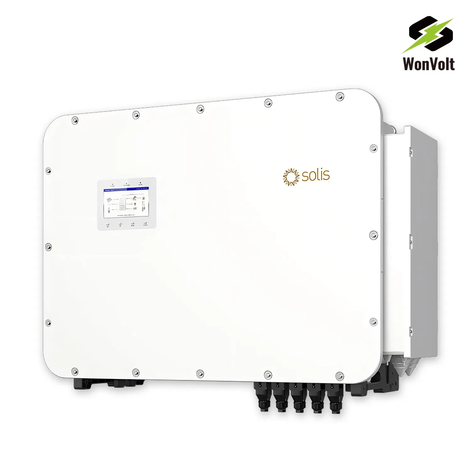 Sistema de Almacenamiento de Energía en el Hogar Wonvolt 300kw 50kw 100kw 150kw 200kw 250kw Sistema Solar Híbrido para Comercial con Bess 300kwh 500kwh 1mwh