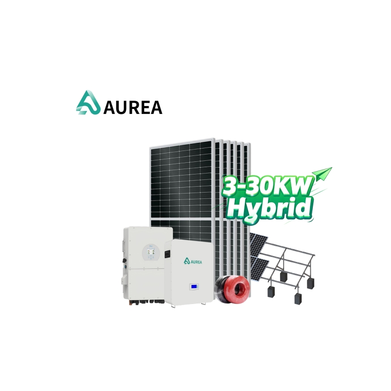 Kit Solar Completo Aurea de Baja Tensión 48V Sistema de Almacenamiento de Baterías fuera de la Red Sistema de Energía Solar Residencial