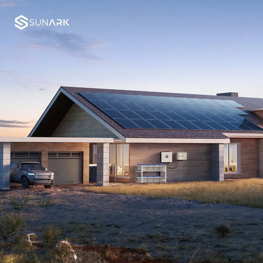 Sistema Solar Residencial Sunark 15kw instalación de paneles solares fuera de la red 10kw 5kw 3kw 2kw Sistema de energía solar para el hogar
