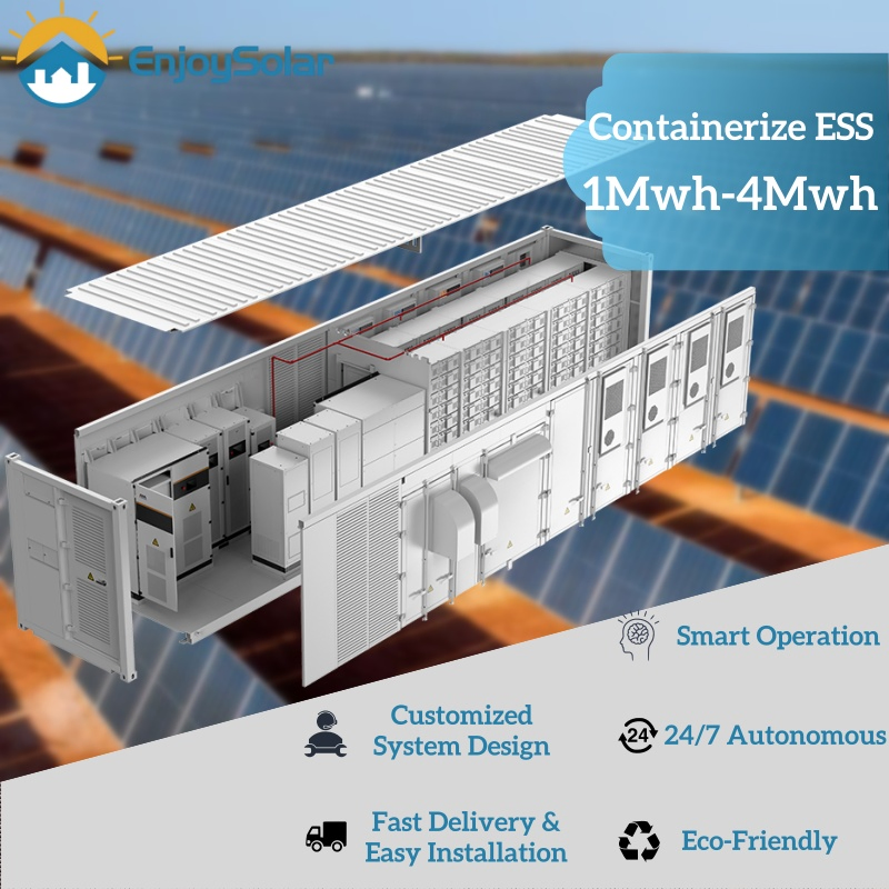 Contenedor de Almacenamiento de Baterías de Litio Solar Ecológico 40FT para Proyecto Comercial 24/7 Autónomo