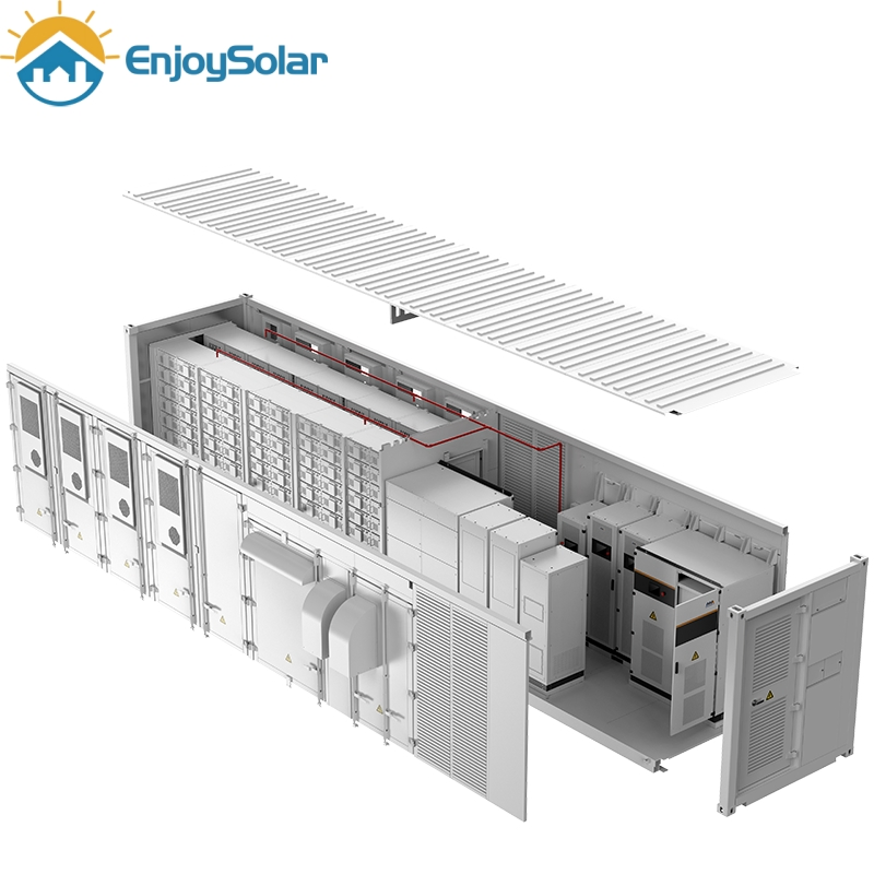 Contenedor de Almacenamiento de Baterías de Litio Solar Ecológico 40FT para Proyecto Comercial 24/7 Autónomo