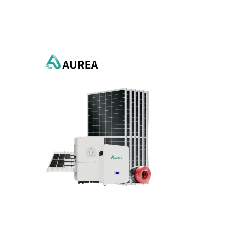 Kit Solar Completo Aurea de Baja Tensión 48V Sistema de Almacenamiento de Baterías fuera de la Red Sistema de Energía Solar Residencial