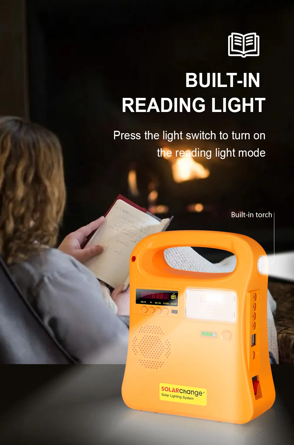 10W Sistema Solar de Iluminación Solar para Áreas Rurales