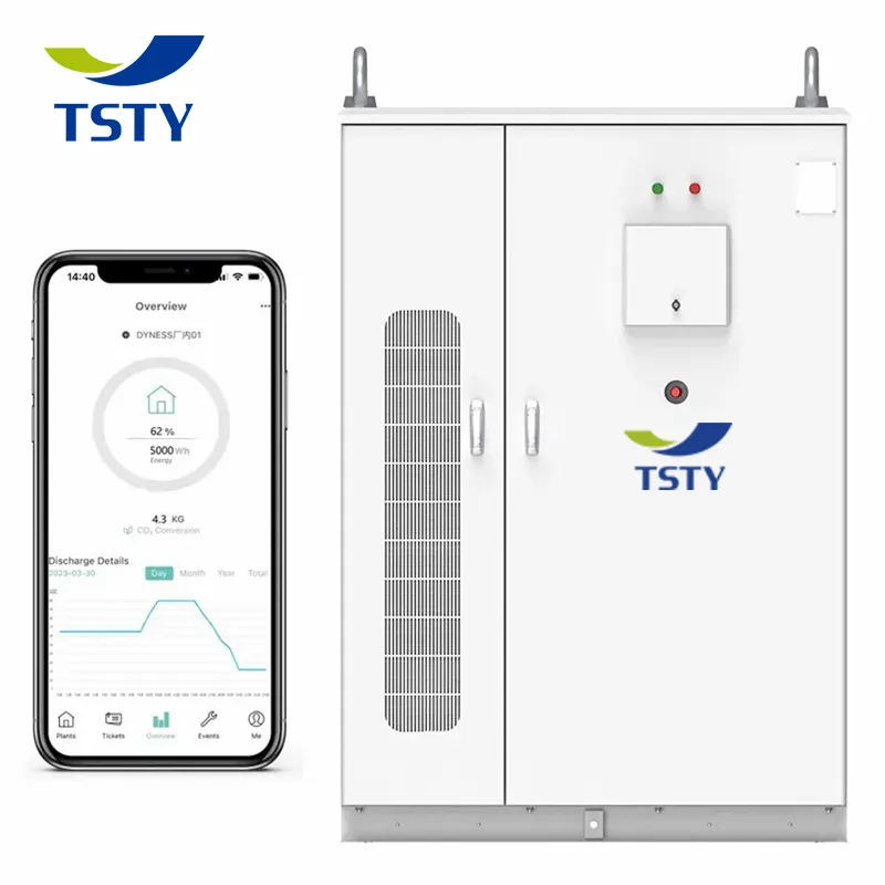 Sistema de Almacenamiento de Energía Solar Híbrido con Refrigeración Líquida Bess 323kwh Máx 5.19mwh Microred para Generador Fotovoltaico Distribuido