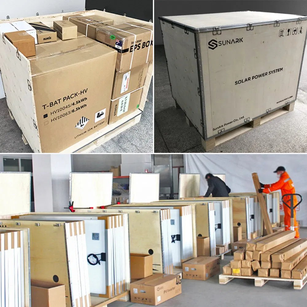 Sistema de Energía Solar Híbrido Sunark 10kw Fuera de la Red 5kw 20kw 30kw Kit Solar Completo para el Hogar 15kw