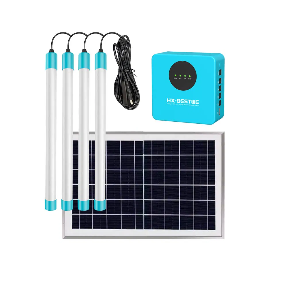 Mejor OEM fuera de la red Almacén Solar 10W Sistema de Iluminación Solar para Hogares Residenciales