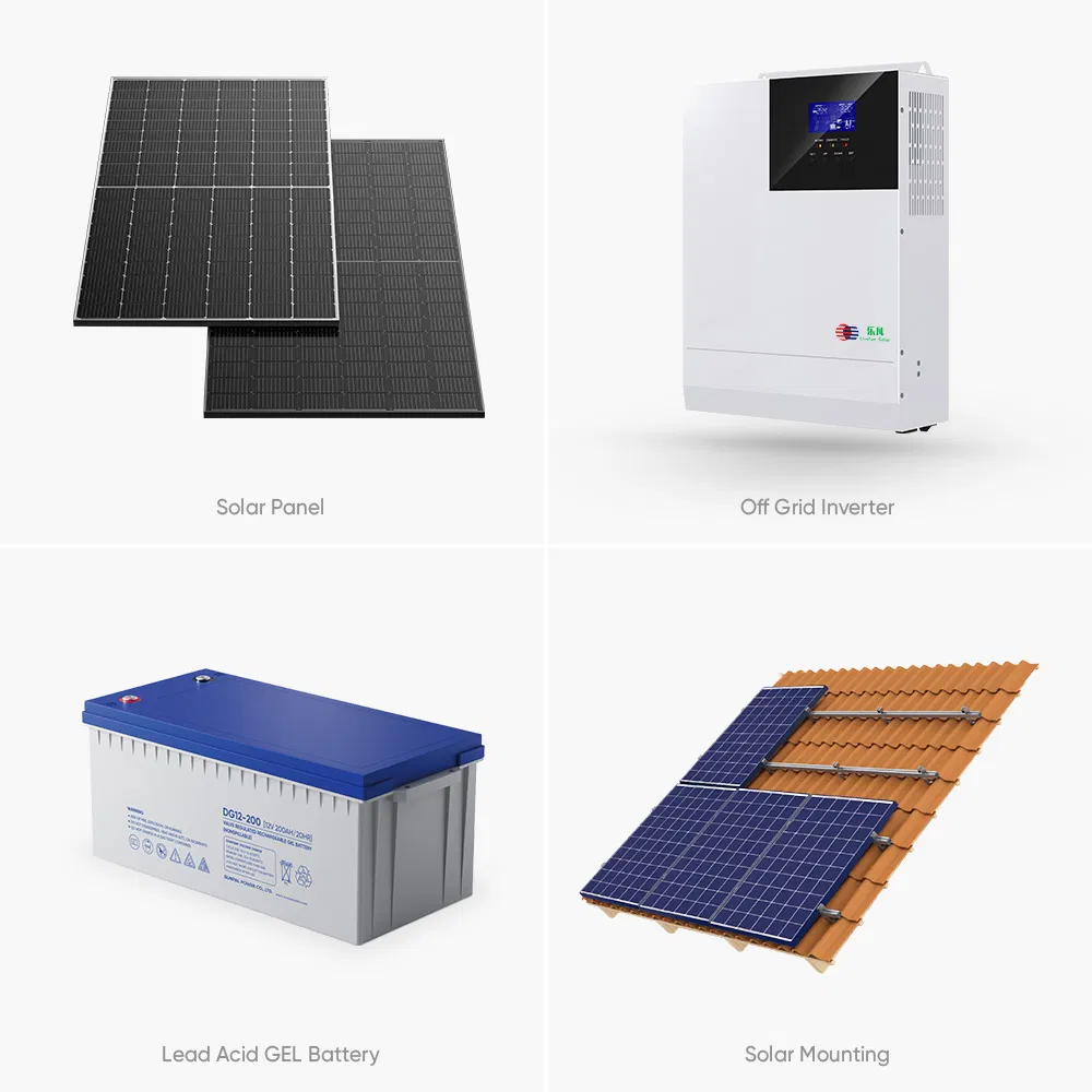Sistema de Energía Solar Residencial 10kw 20kw Sistema Solar Fuera de la Red Kit Completo