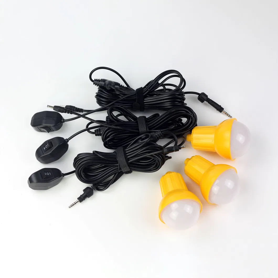 Kit de luz solar portátil para hogar solar fuera de la red para interiores y exteriores