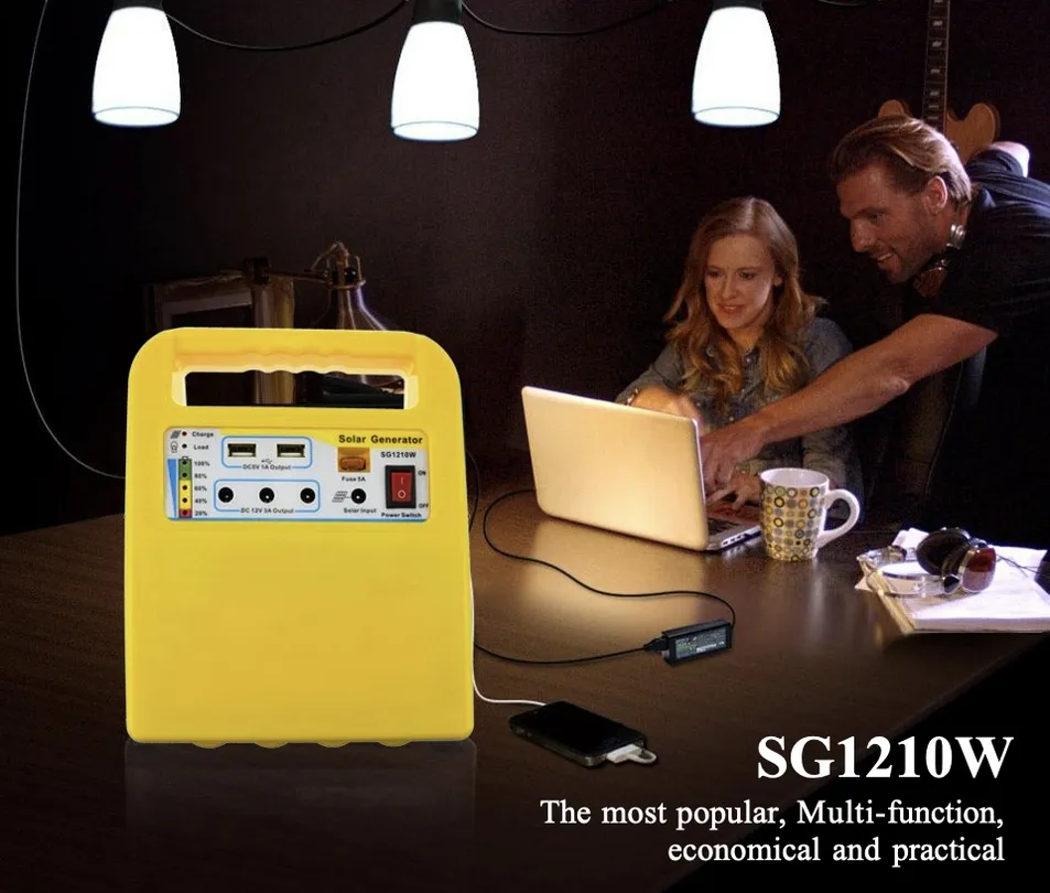Kit solar off-grid completo 10W-50W con accesorios, bombillas LED incluidas