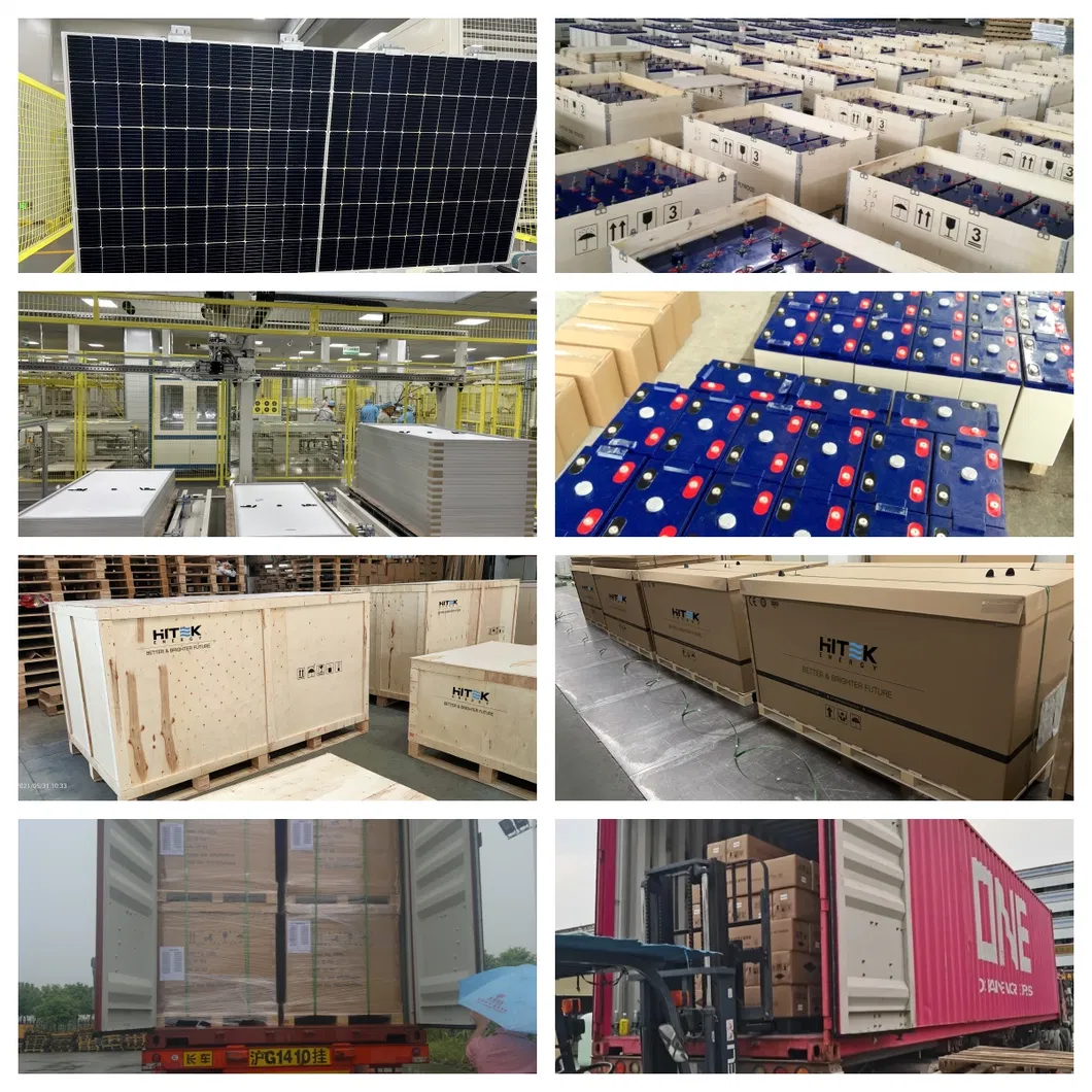 Embalaje protector y envío del sistema solar en palets y contenedores