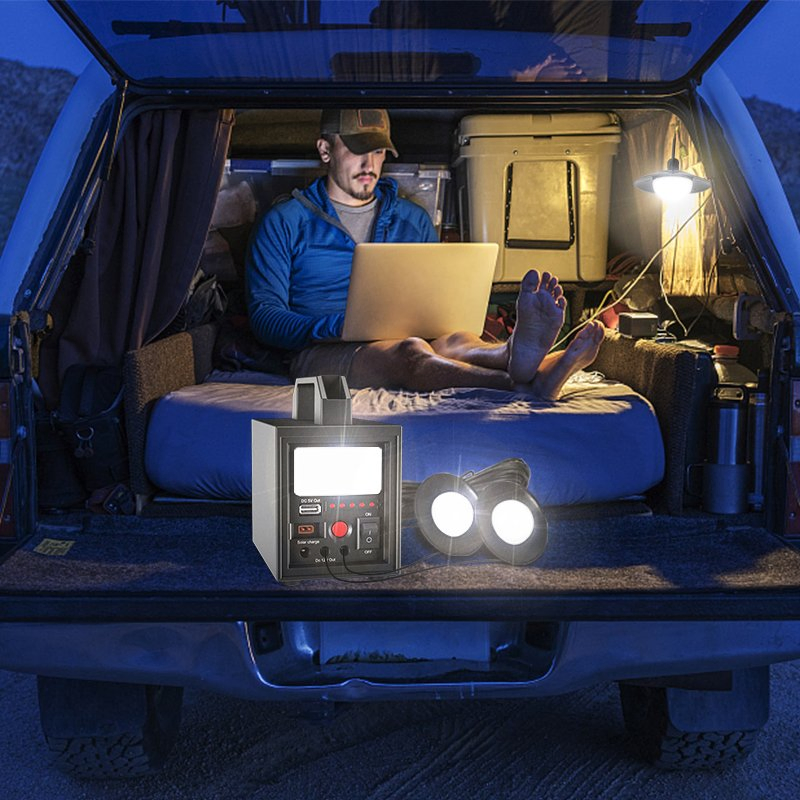 Kit de energía solar portátil para casas fuera de la red y aventuras de camping