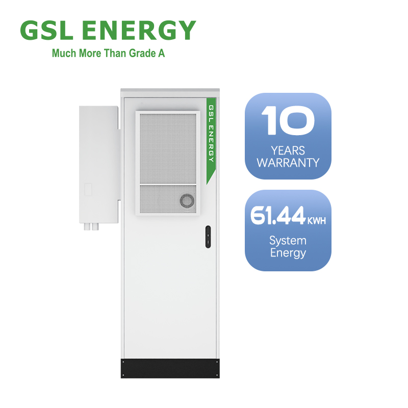 Sistema de Almacenamiento Comercial de Gsl Energy Alta Tensión 60kwh 48V 100ah LiFePO4 Solar fuera de la Red Almacenamiento de Energía Industrial y Comercial