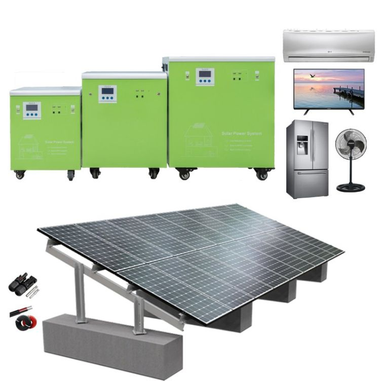 Sistema de Energía Solar Potente 3kw MPPT, CB para Bombeo de Agua e Irrigación