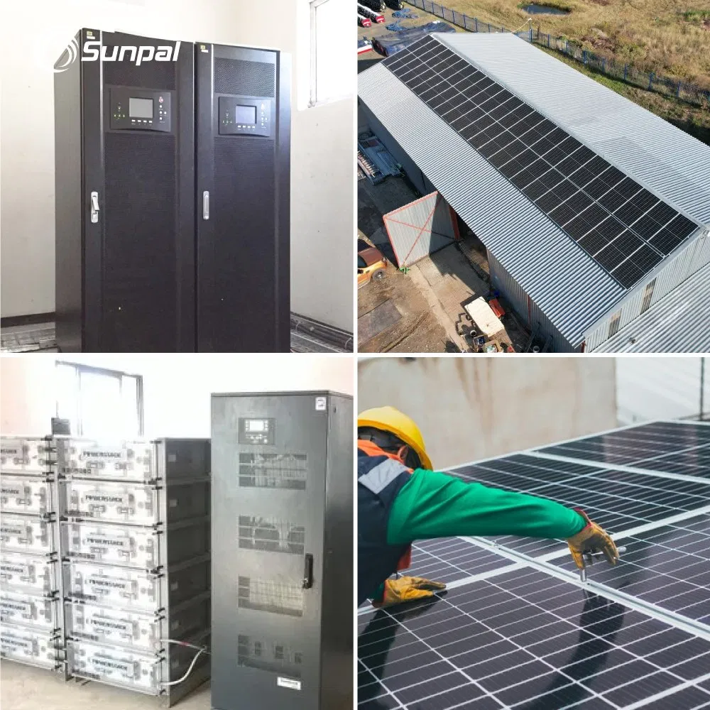 Sistema Solar Completo Off-Grid Sunpal Pv 100kW 90kW 40kW 30kW Sistema de Almacenamiento de Energía Solar Industrial