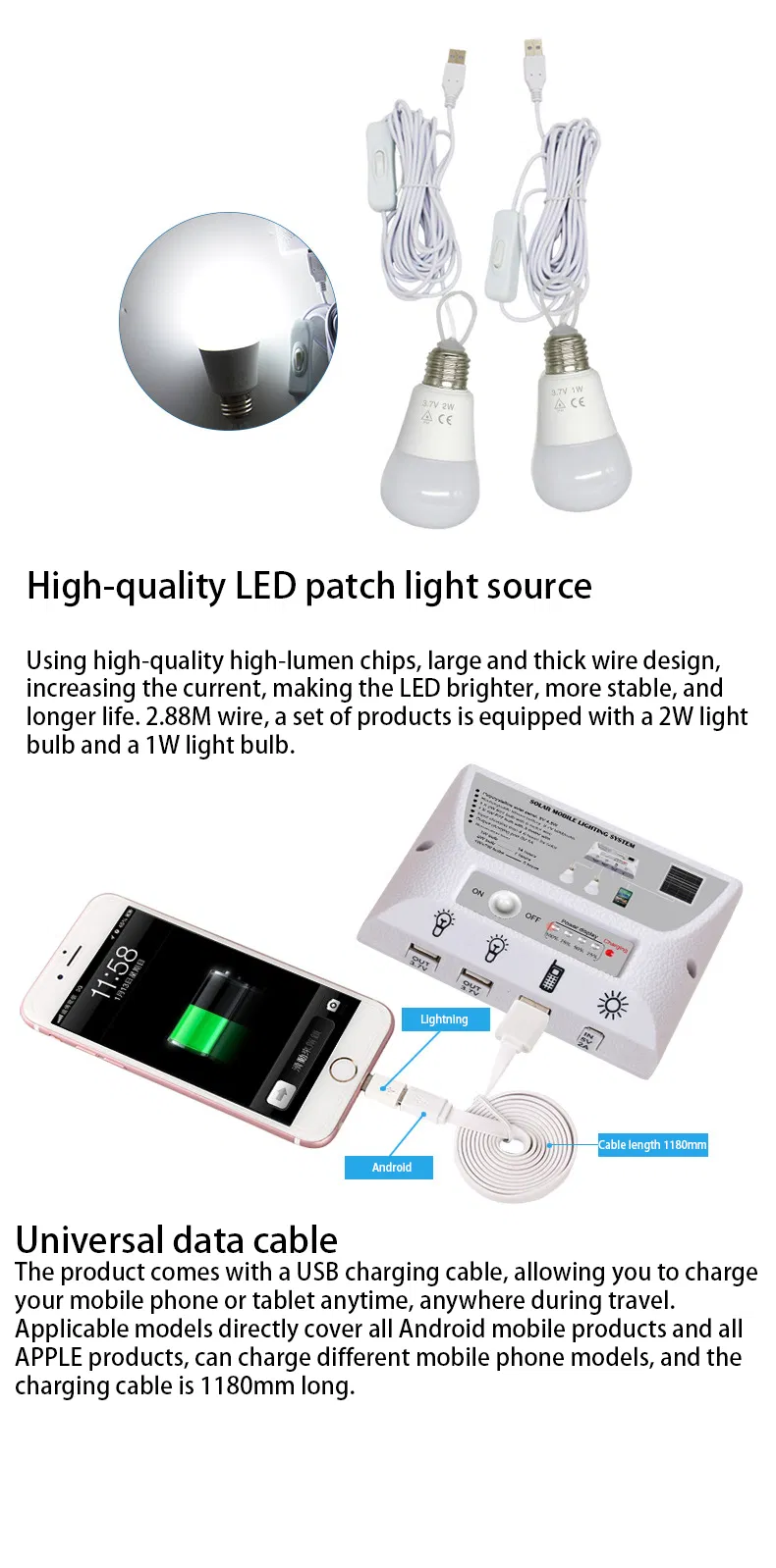 Iluminación Camping Solar