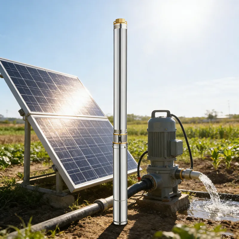 Sistema de bombeo solar de riego eficiente para la agricultura