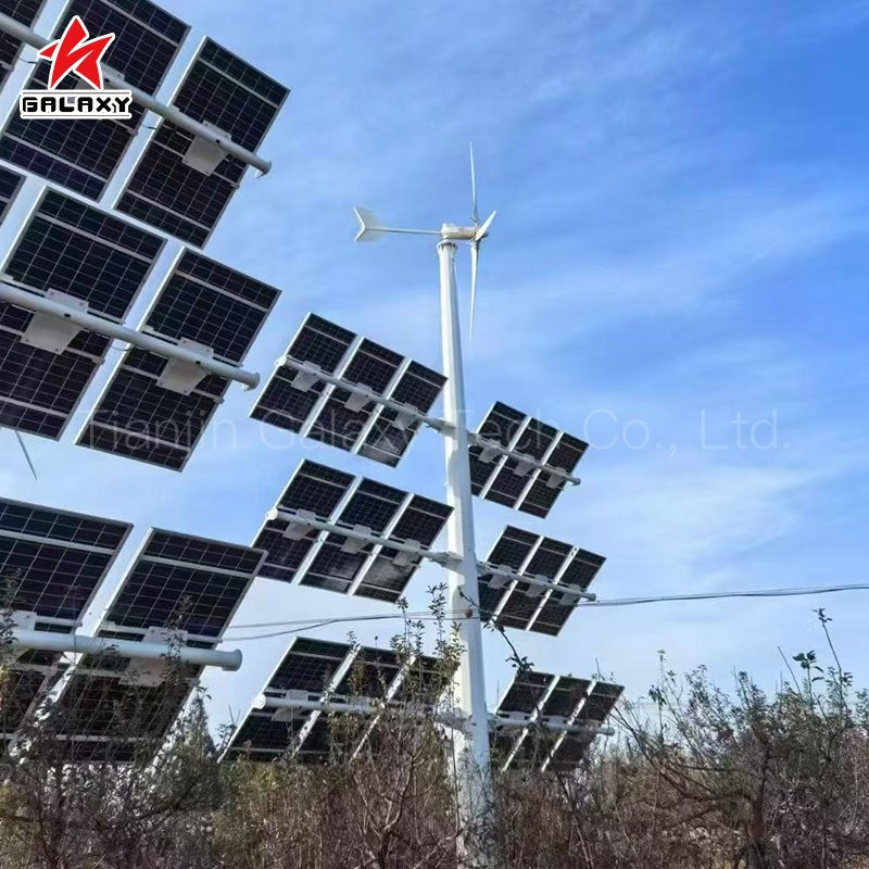 Solución de Energía Híbrida Eólica Solar Renovable 60kw 65kw 75kw para Suministro de Electricidad en Granjas, Bombeo de Agua y Equipos Agrícolas Sistema Híbrido Eólico y Solar