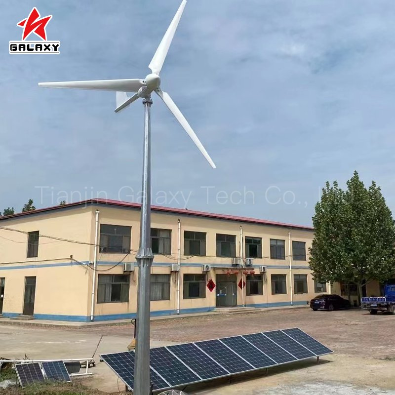 Sistema de Energía Híbrido Eólico Solar Fuera de la Red 5kw 10kw 20kw 30kw con Generador de Imán Permanente de Tres Fases para Áreas Remotas