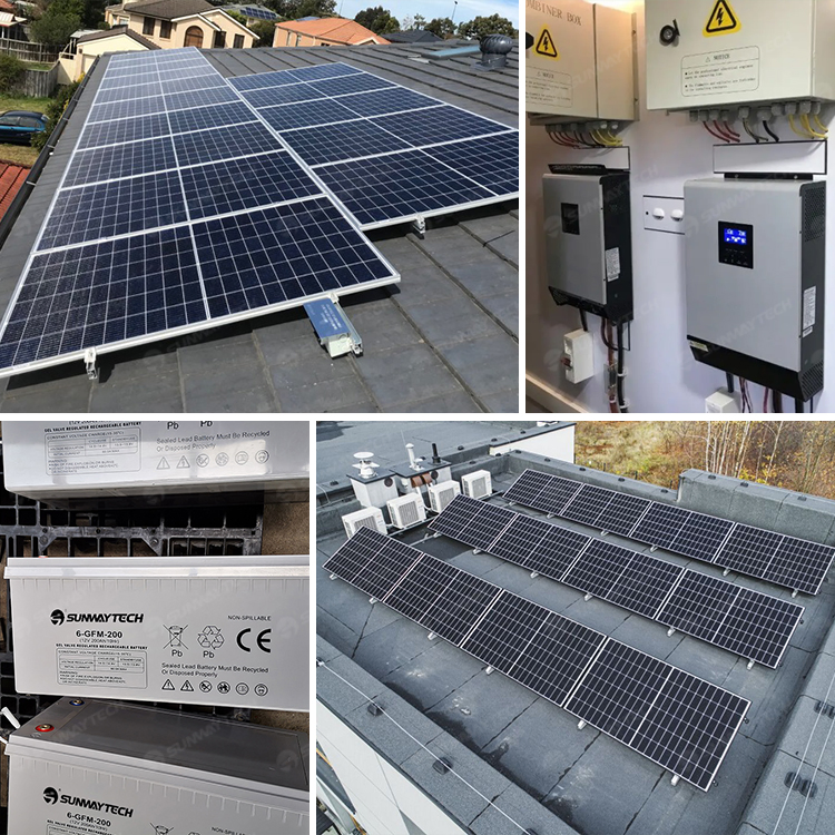 Kit de energía solar portátil para iluminación en casa fuera de la red renovable 3kw inverter
