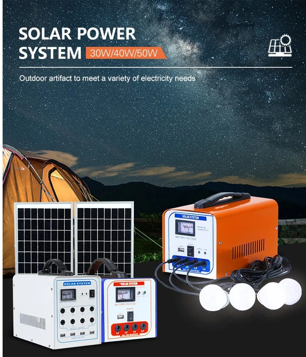 Especificaciones de Iluminación Solar de Corriente Continua