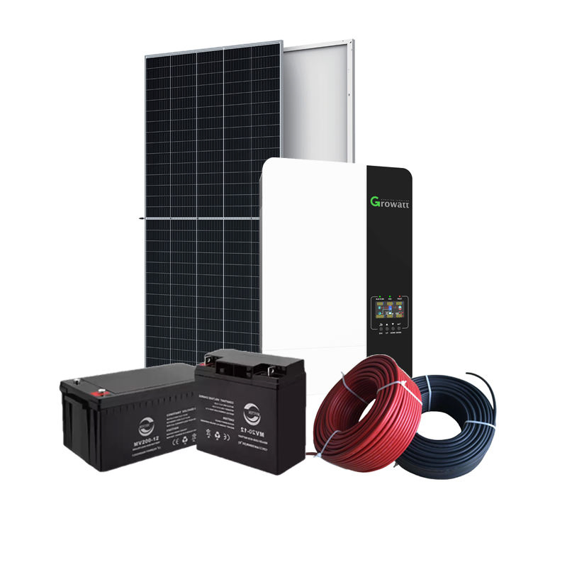 Sistema de Energía Solar Industrial 6-10kw 20kw Sistema de Energía Solar Fuera de la Red Kit de Energía Solar Híbrido Solar